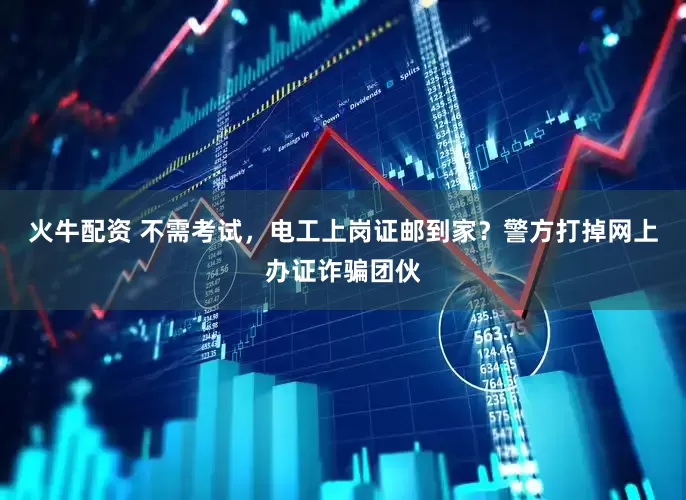 火牛配资 不需考试，电工上岗证邮到家？警方打掉网上办证诈骗团伙